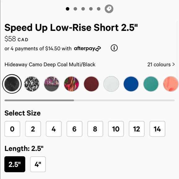 Speed up. Low rise short. - Picture 4 of 4